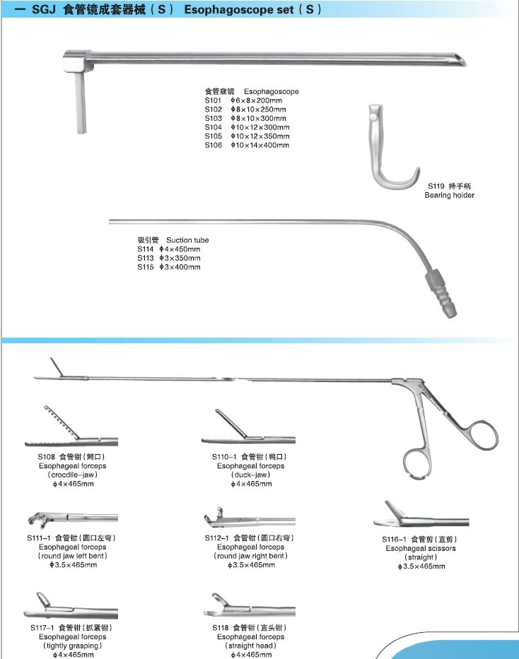 SGJ食管鏡成套器械（S型)