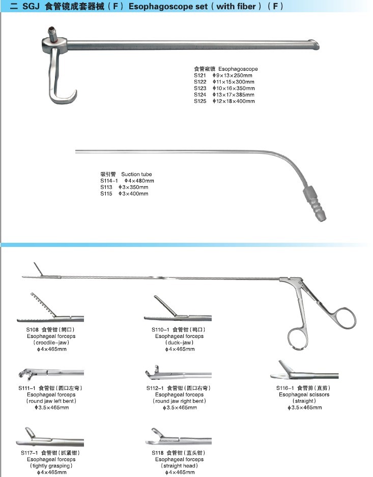 SGJ食管鏡成套器械（F型）